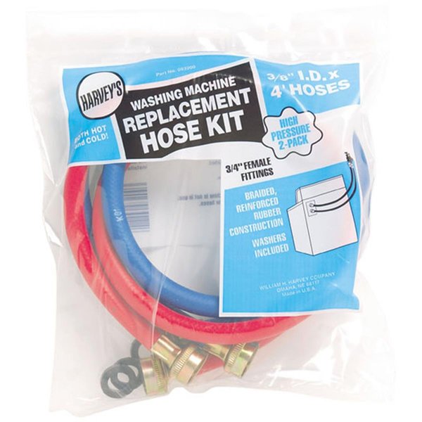 Wm Harvey Co Replacement Washing Machine Hose 2PK 093200